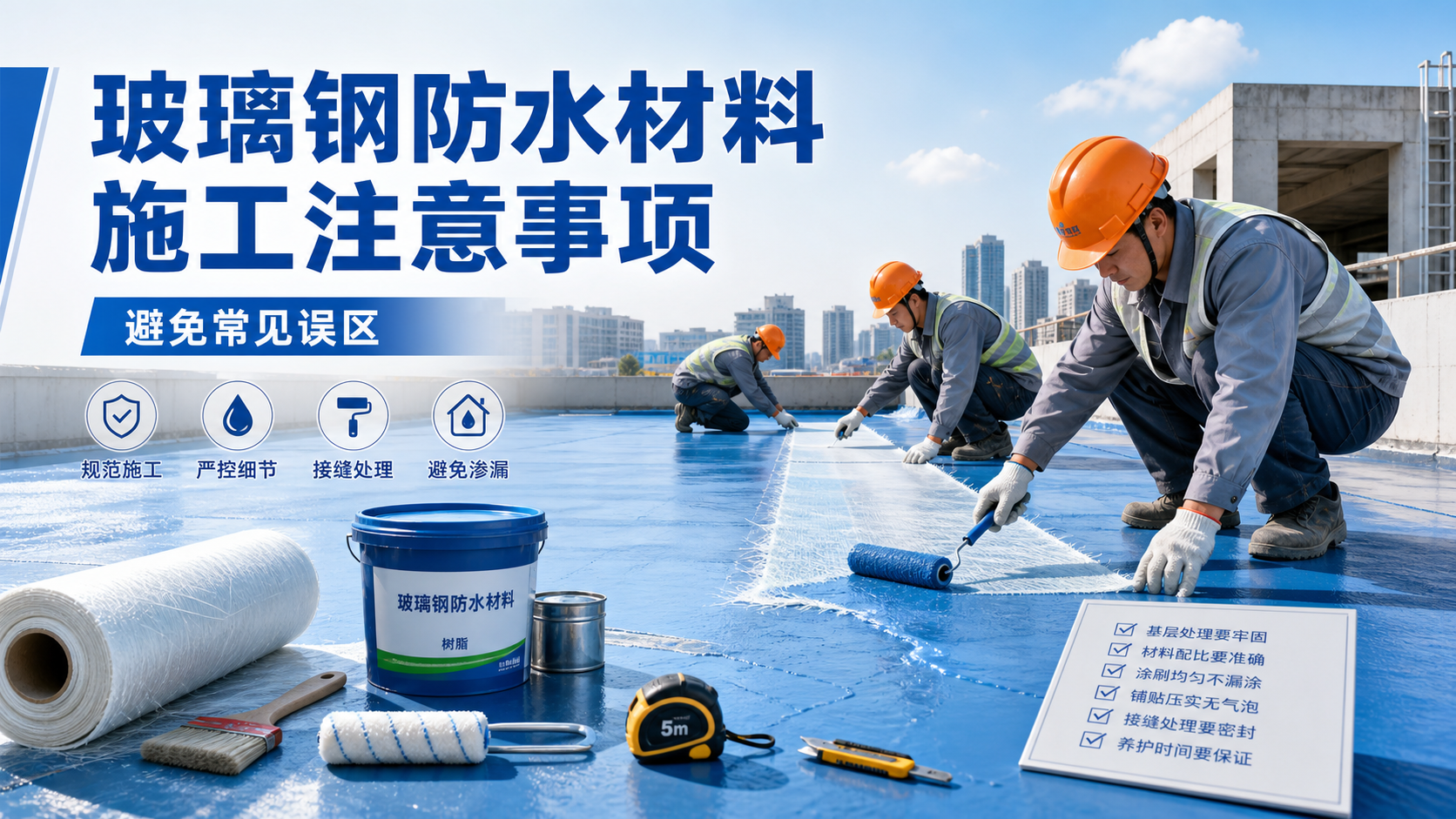 玻璃钢防水材料施工注意事项，避免常见误区 朔州 版