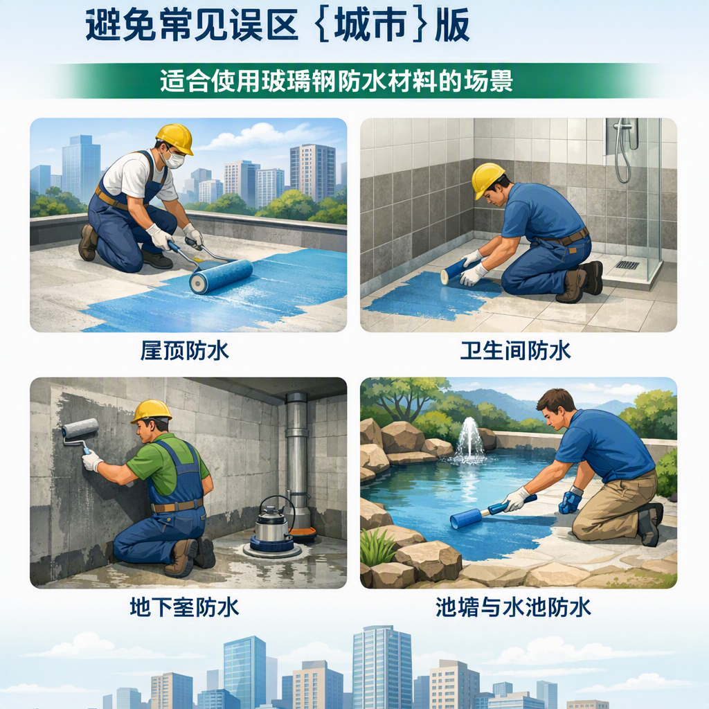 玻璃钢防水材料施工注意事项,避免常见误区 朔州 版