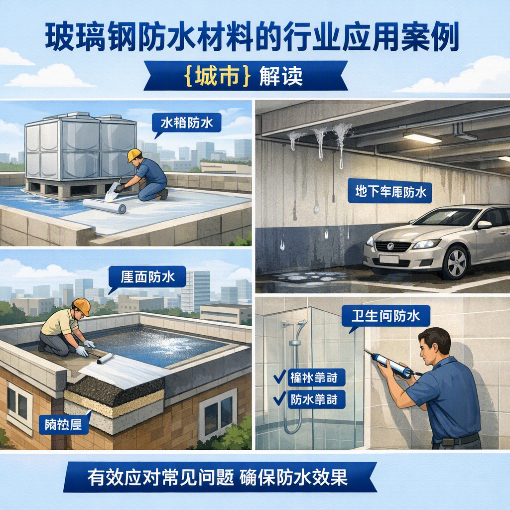 玻璃钢防水材料的行业应用案例,朔州解读